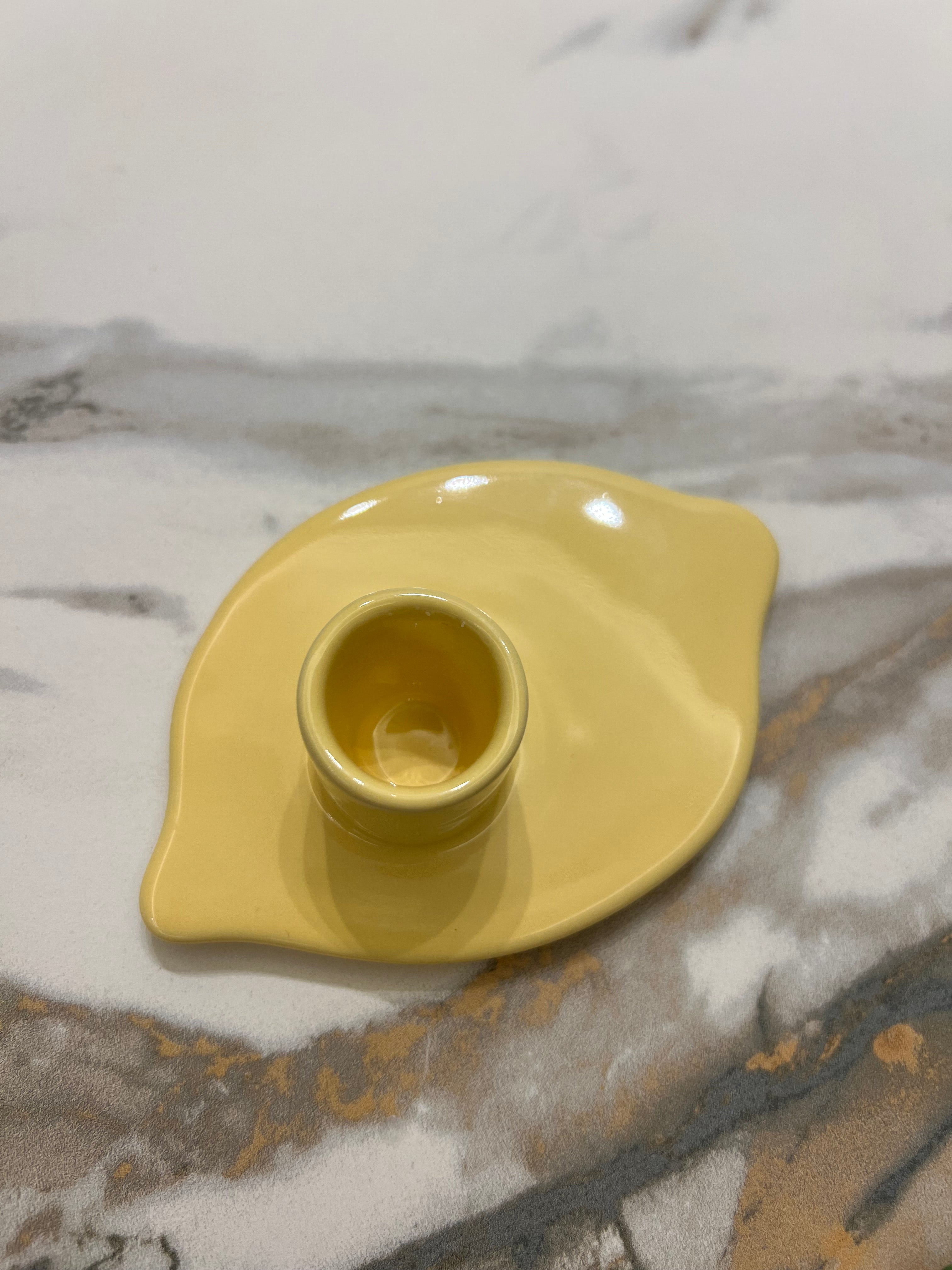 Fruit-Shaped Ceramic Candle Holder