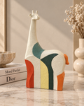Color Block Giraffe Sculpture