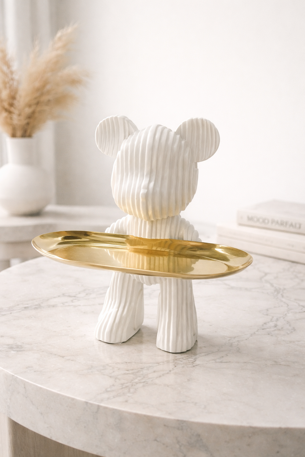 White Bear Decorative Tray