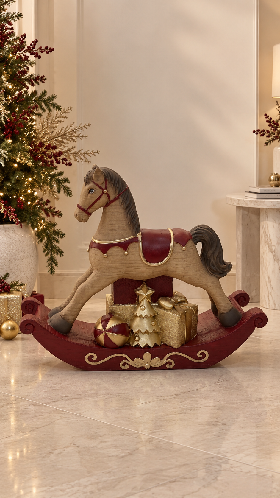 Christmas Rocking Horse Decoration