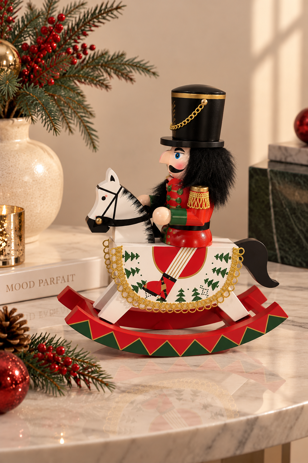 Christmas Nutcracker Rocking Horse
