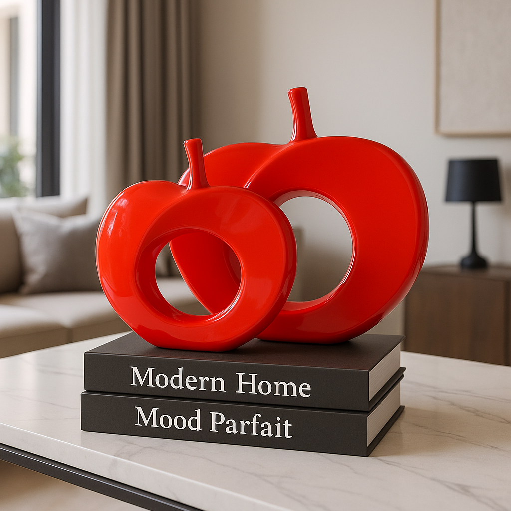 Modern Sculptural Apple