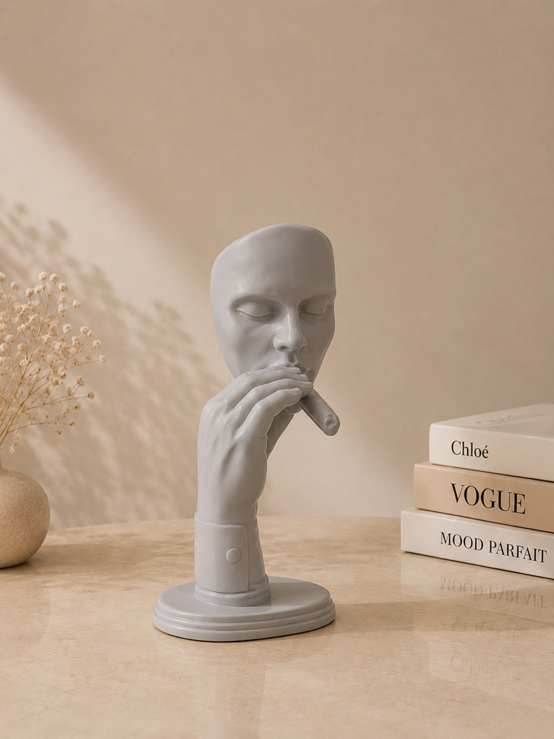 Modern Face Sculpture