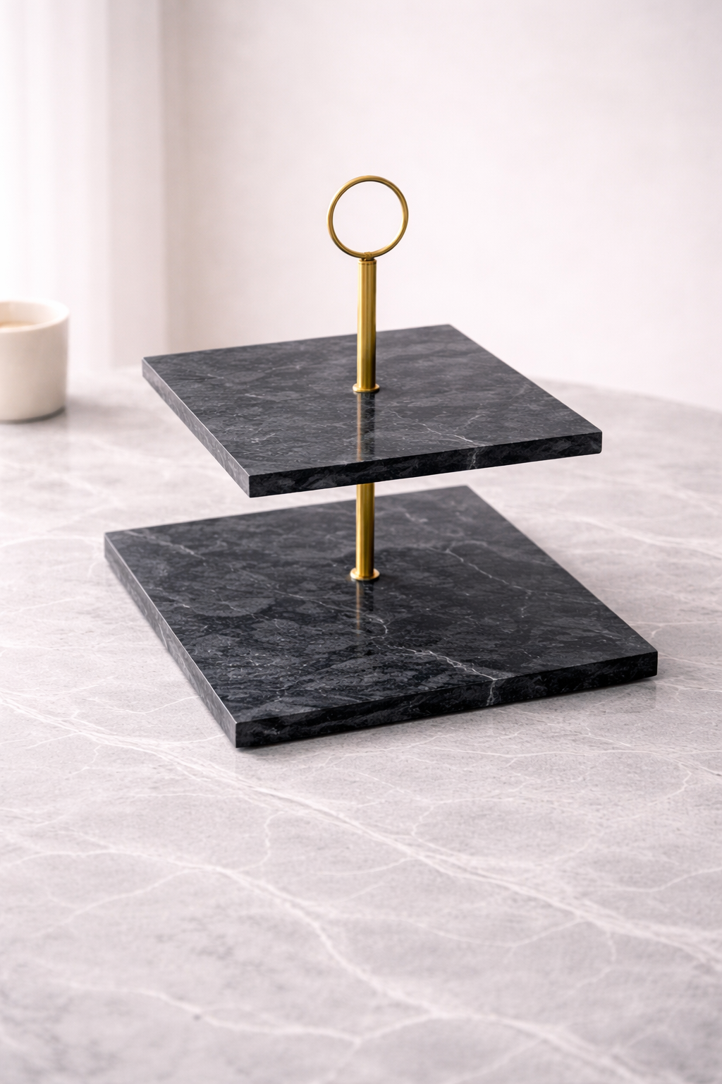Marble 2 Layers Tray