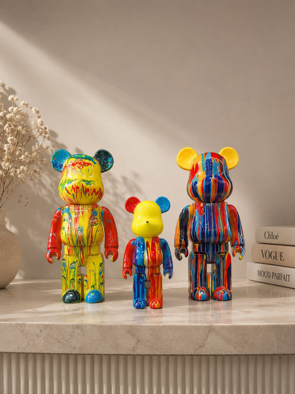 Color Splash Bear Sculpture