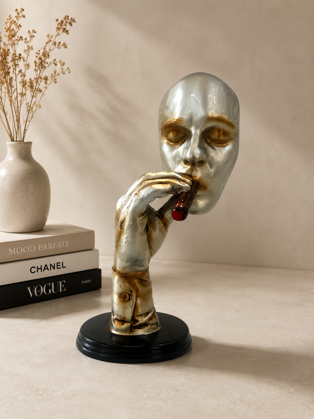 Modern Face Sculpture
