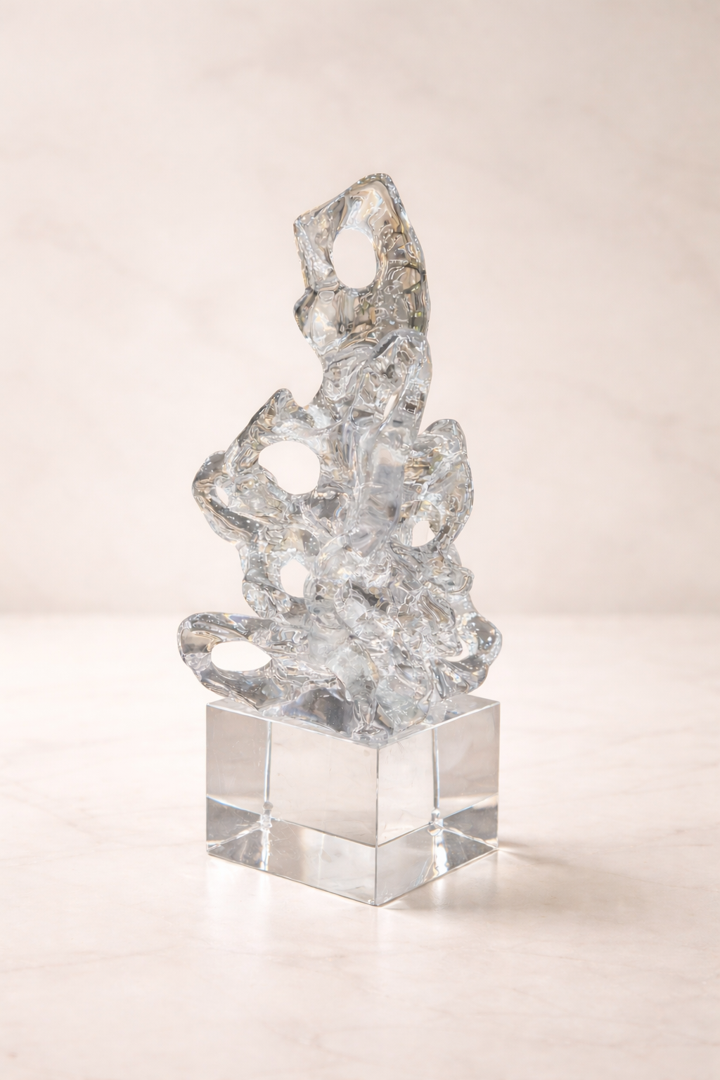 Abstract Glass Sculpture