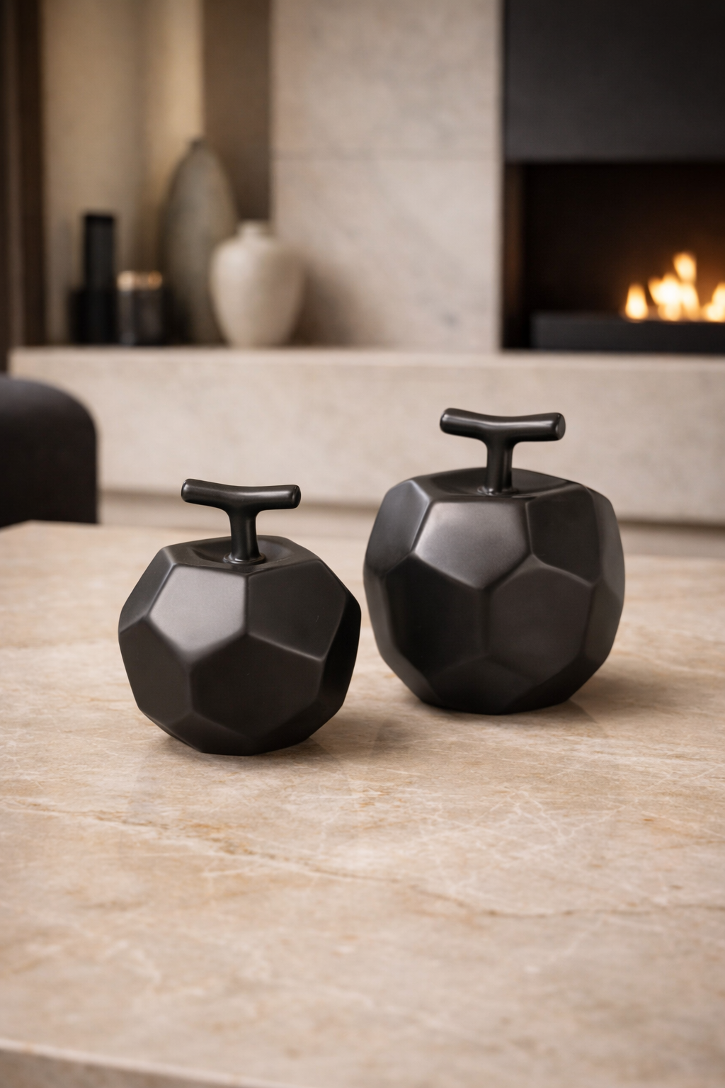Modern Black Apple Decor