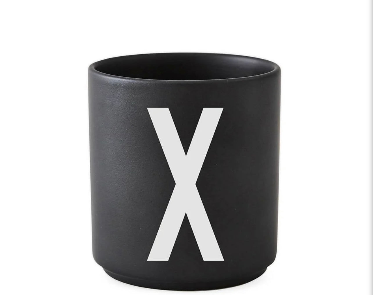 Design Letters Porcelain Cup Black Matte