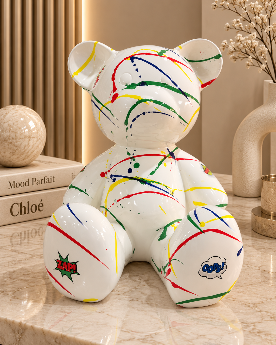 Pop Art Bear Sculpture