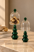Christmas Tree Glass Jar