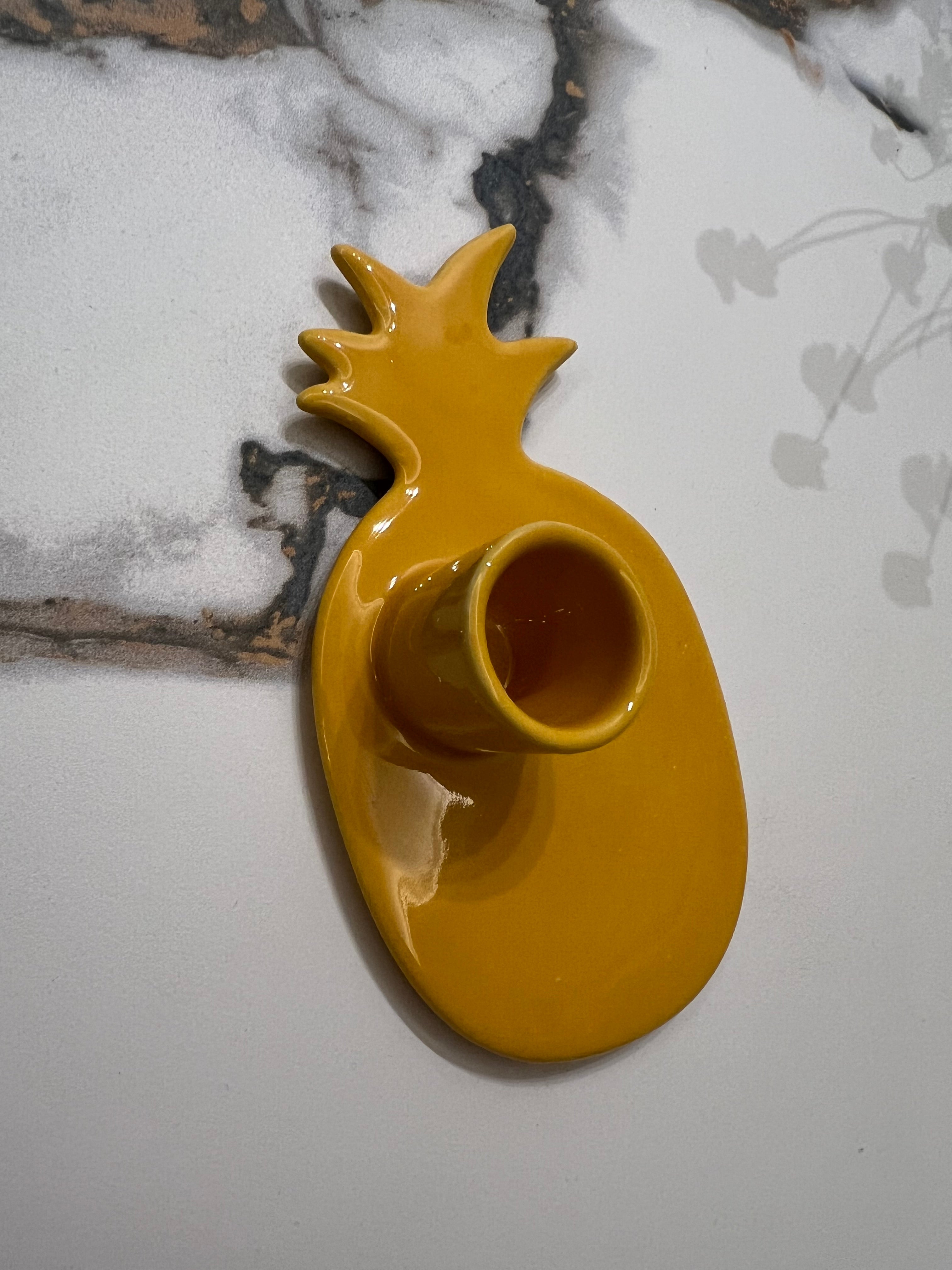 Fruit-Shaped Ceramic Candle Holder