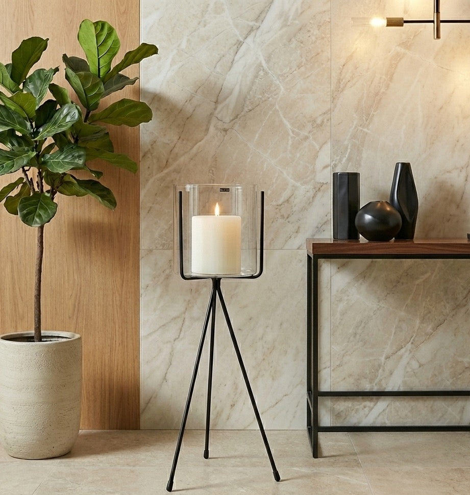 🕯️ Mood Parfait – Large Round Pillar Candle (15 × 15 cm)