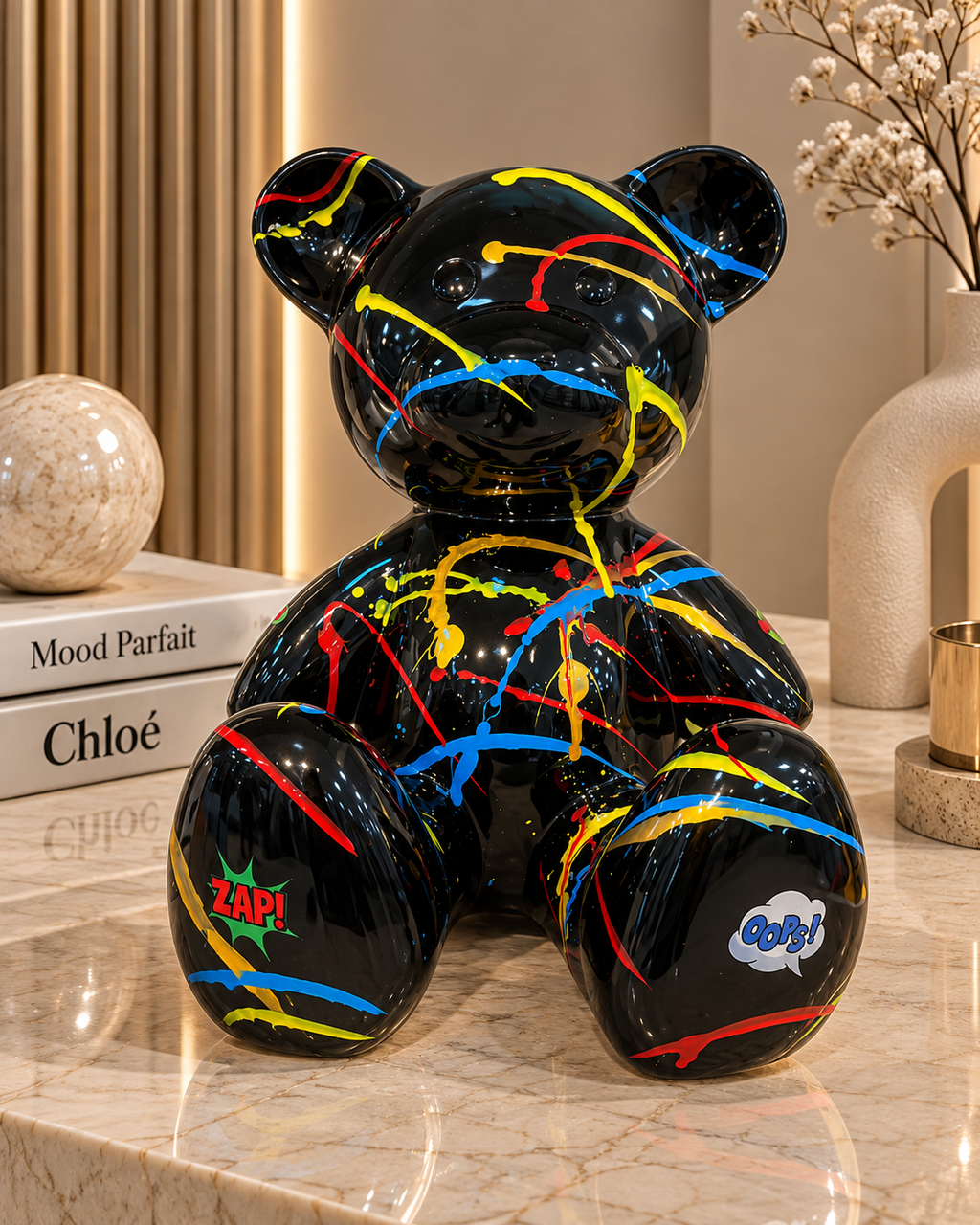 Pop Art Bear Sculpture