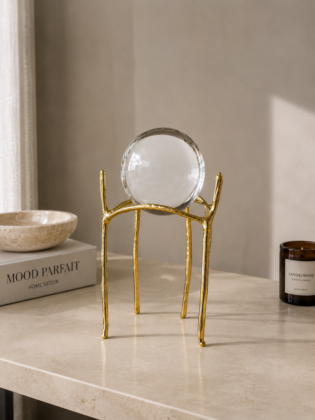 Crystal Ball decorative Sculpture