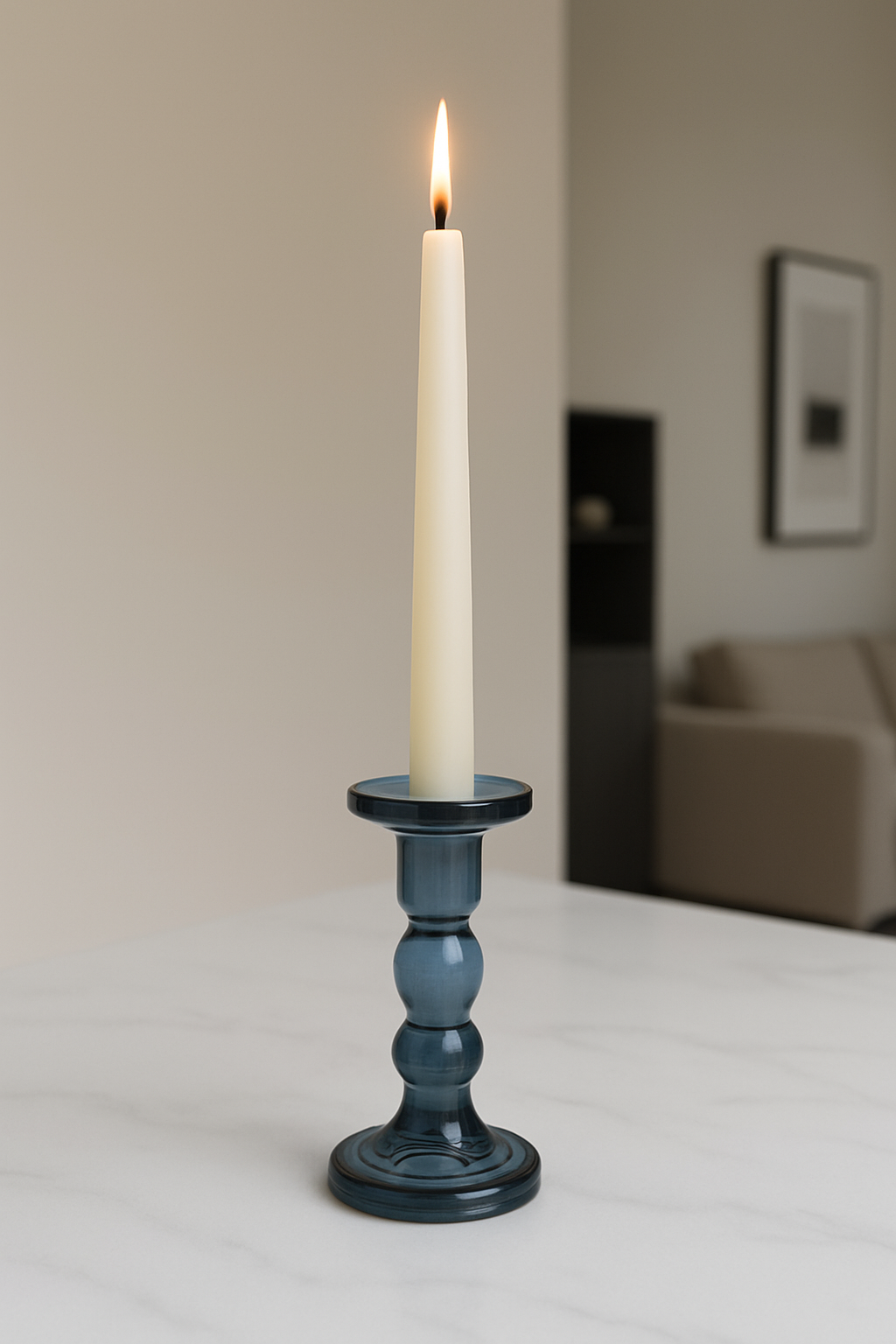 Modern glass candle holder