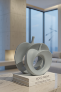 Modern Sculptural Apple