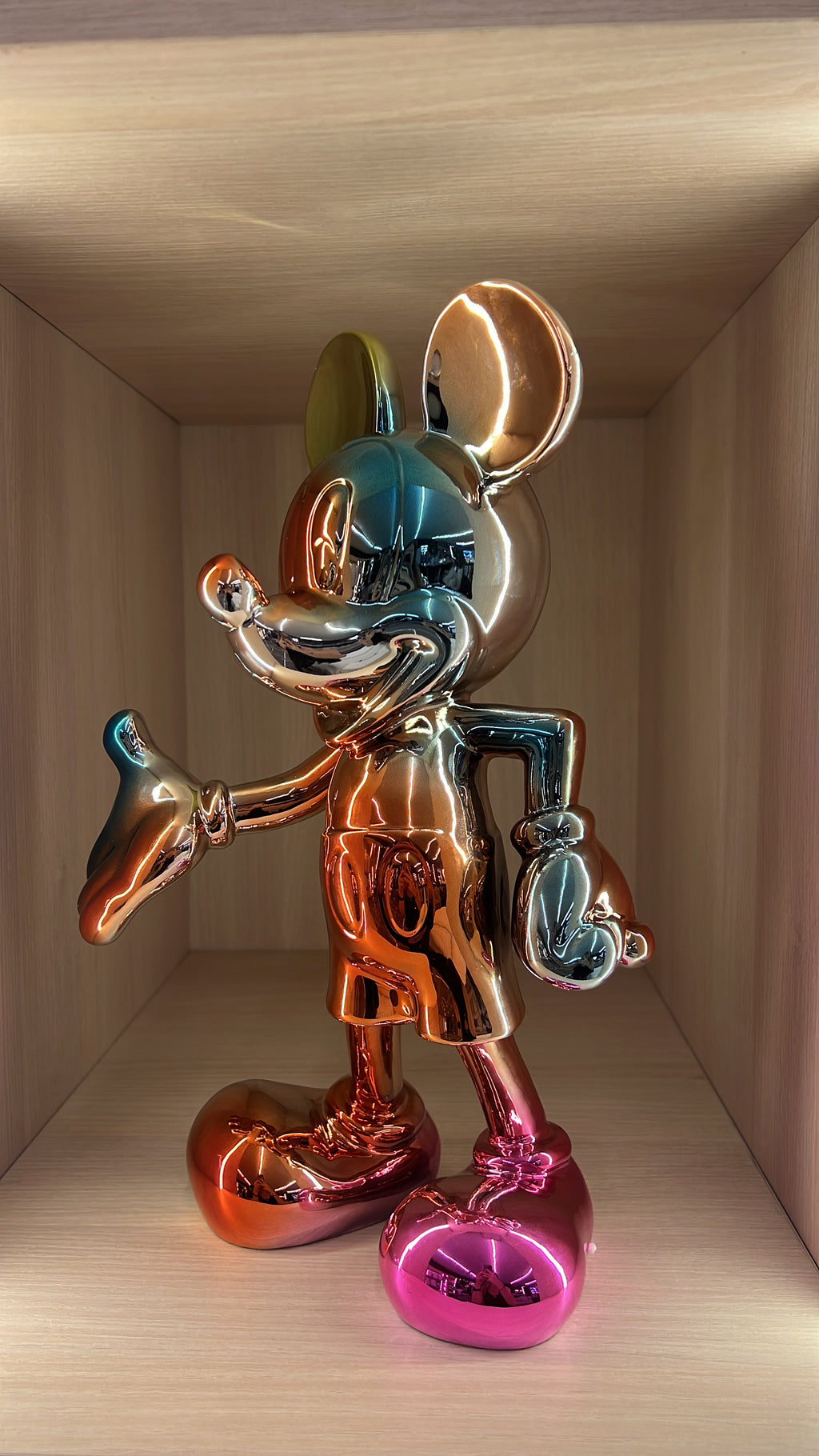 Metallic Mickey Mouse Sculpture