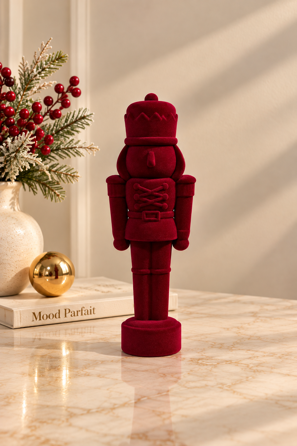 Bordeaux Velvet Nutcracker