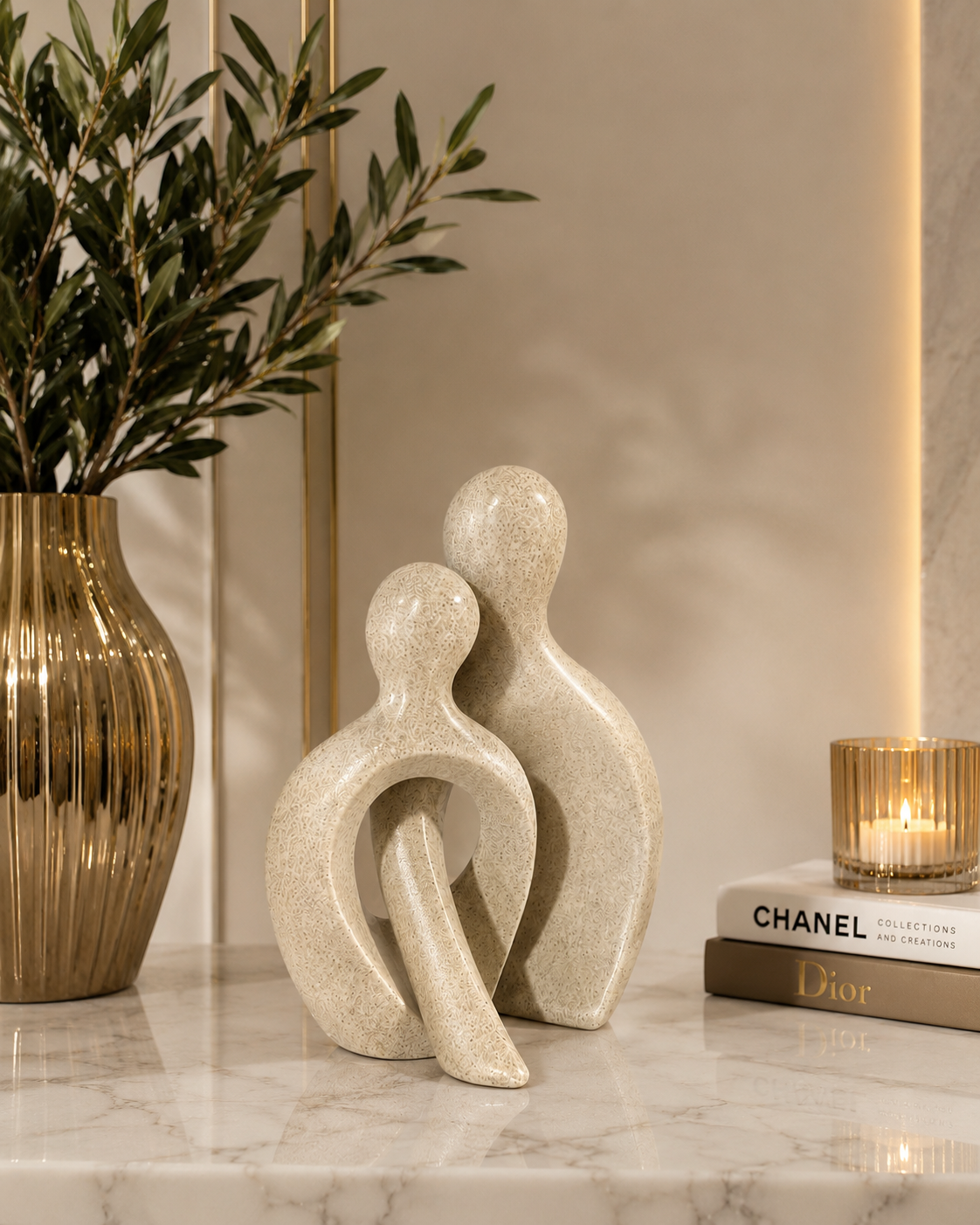 Abstract Couple Sculpture