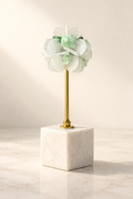Crystal Flower Decor Marble Base