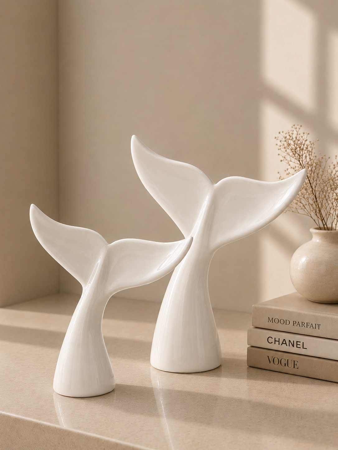 Whale Tail Sculpture