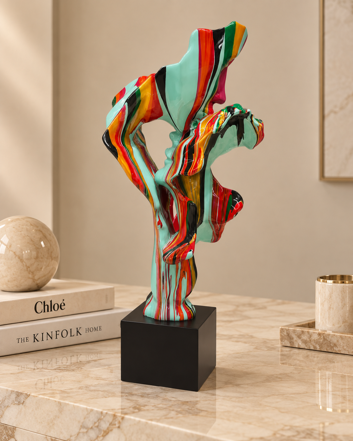 Color Flow Abstract Sculpture