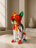 Color Splash Large Bulldog Sculpture