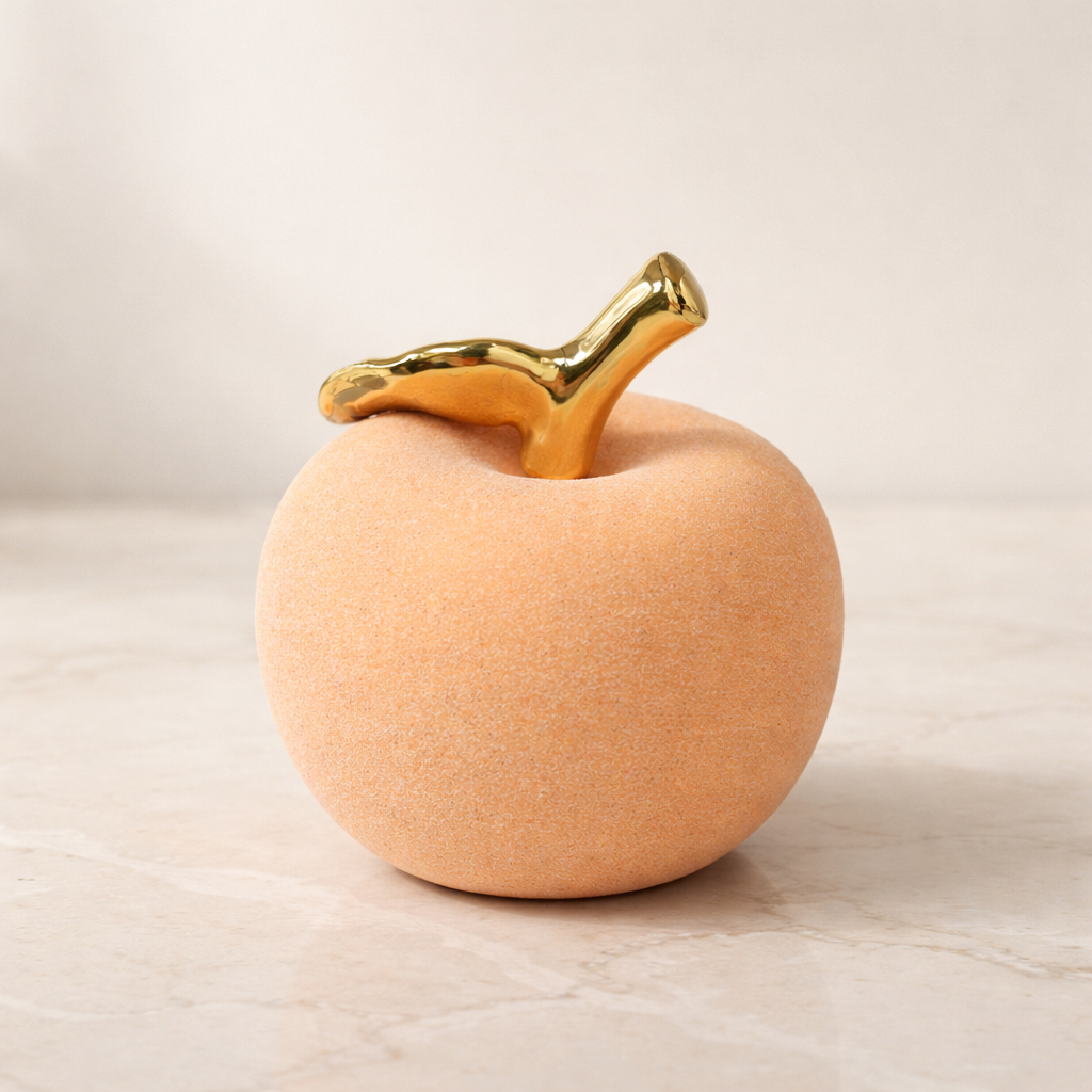 Decorative Apple – Gold Detail