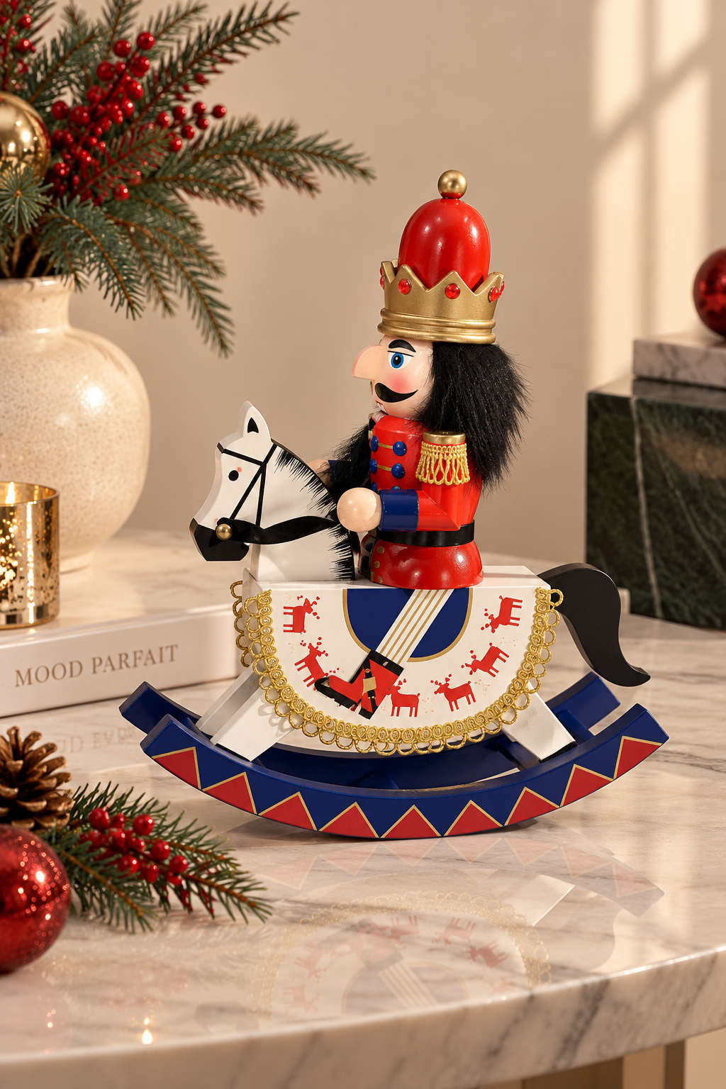 Christmas Nutcracker Rocking Horse