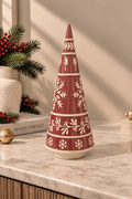 Red Snowflake Christmas Tree