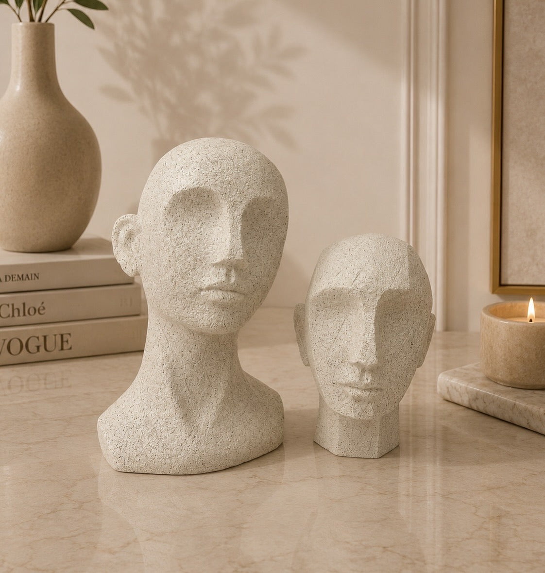Abstract Face Sculptures