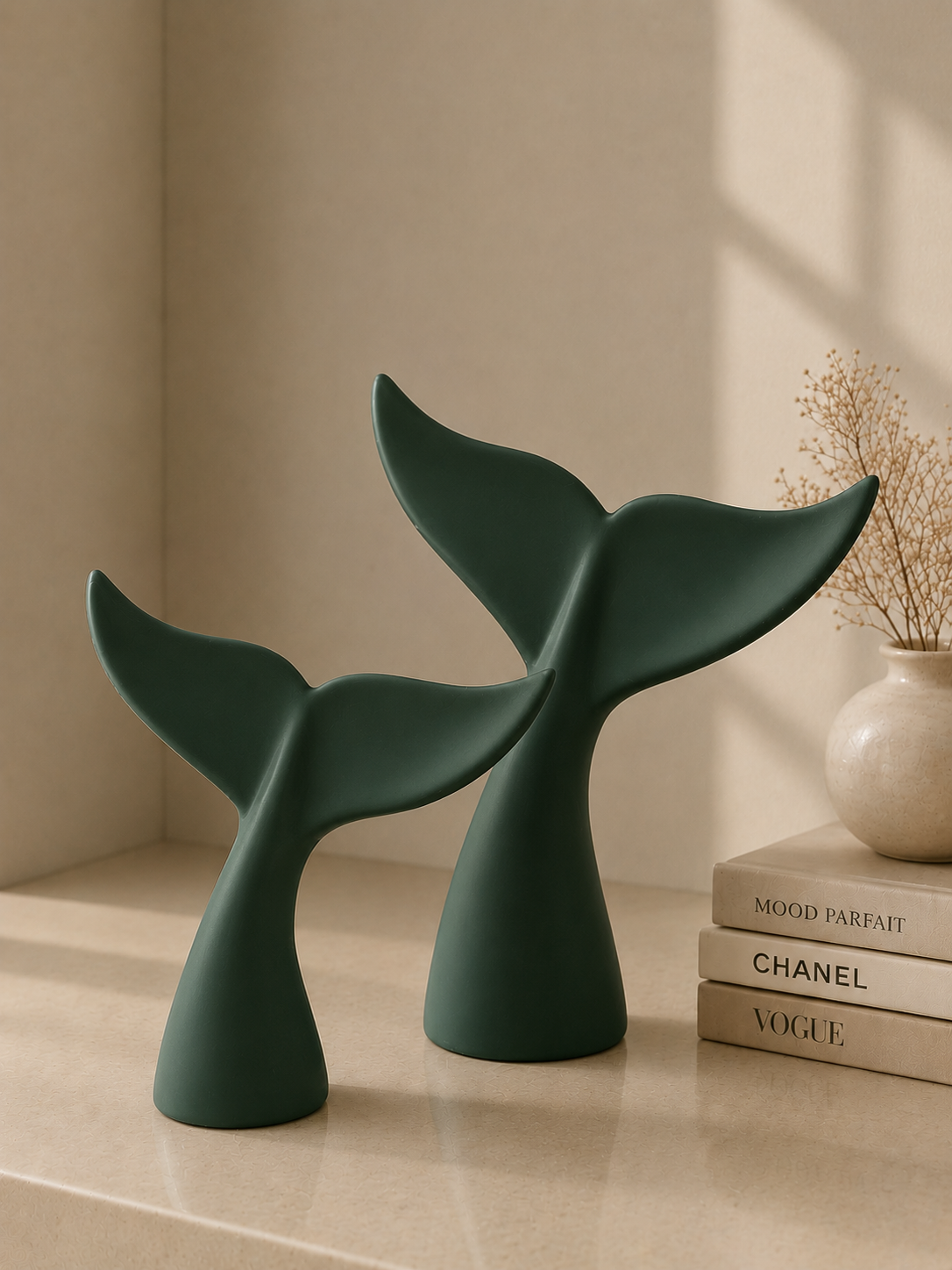 Whale Tail Sculpture