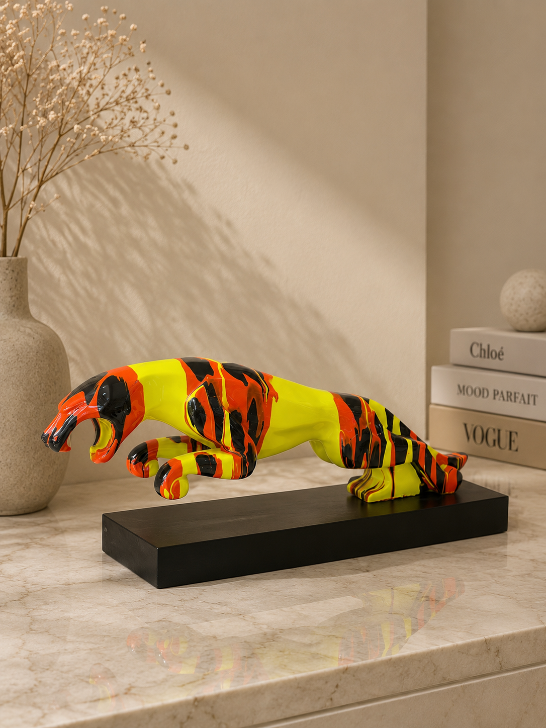 Modern Panther Sculpture