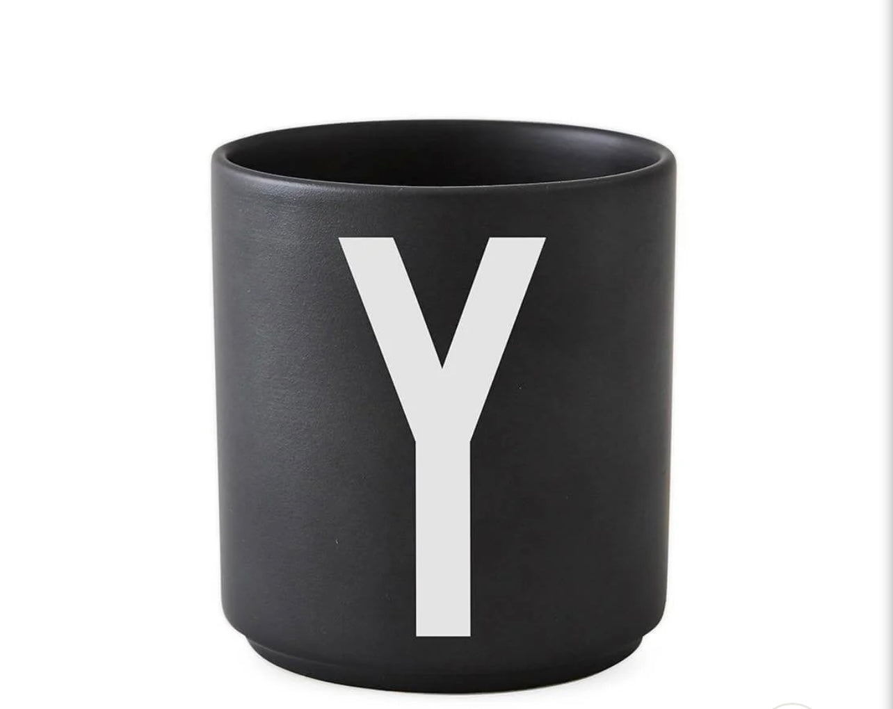 Design Letters Porcelain Cup Black Matte