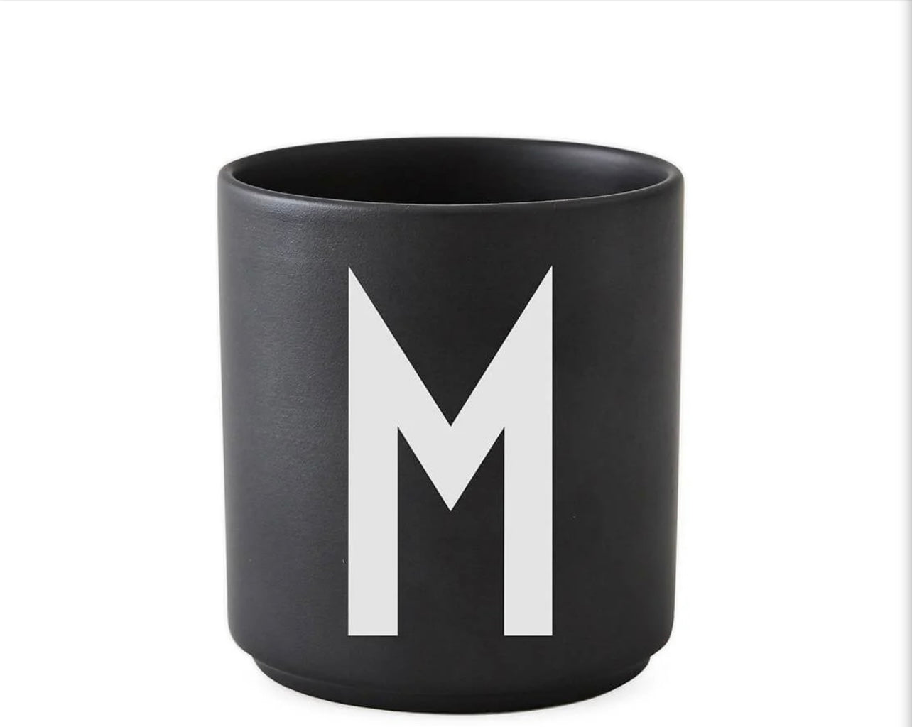 Design Letters Porcelain Cup Black Matte