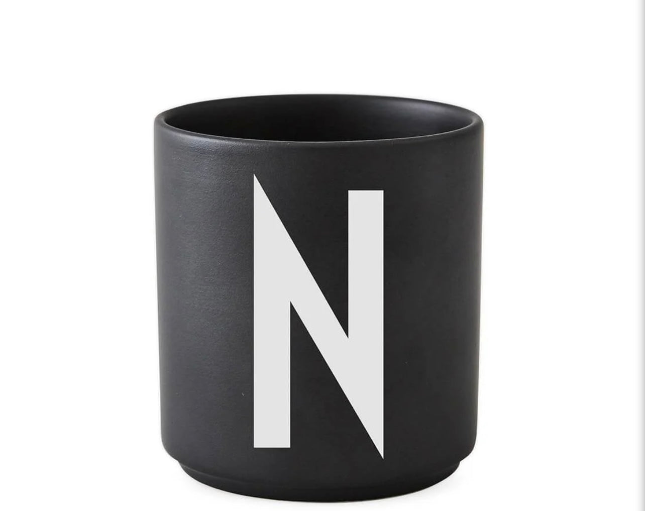 Design Letters Porcelain Cup Black Matte