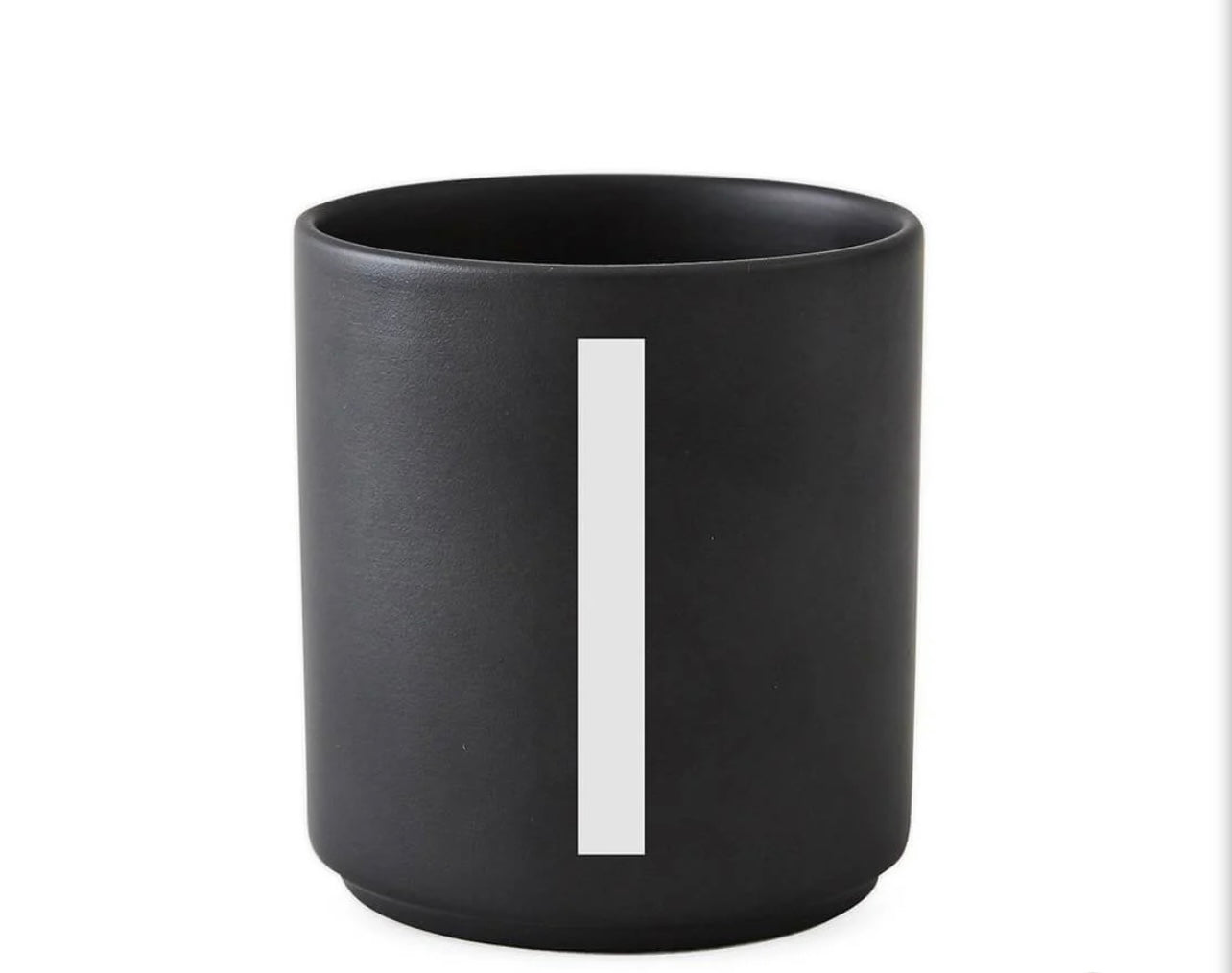 Design Letters Porcelain Cup Black Matte