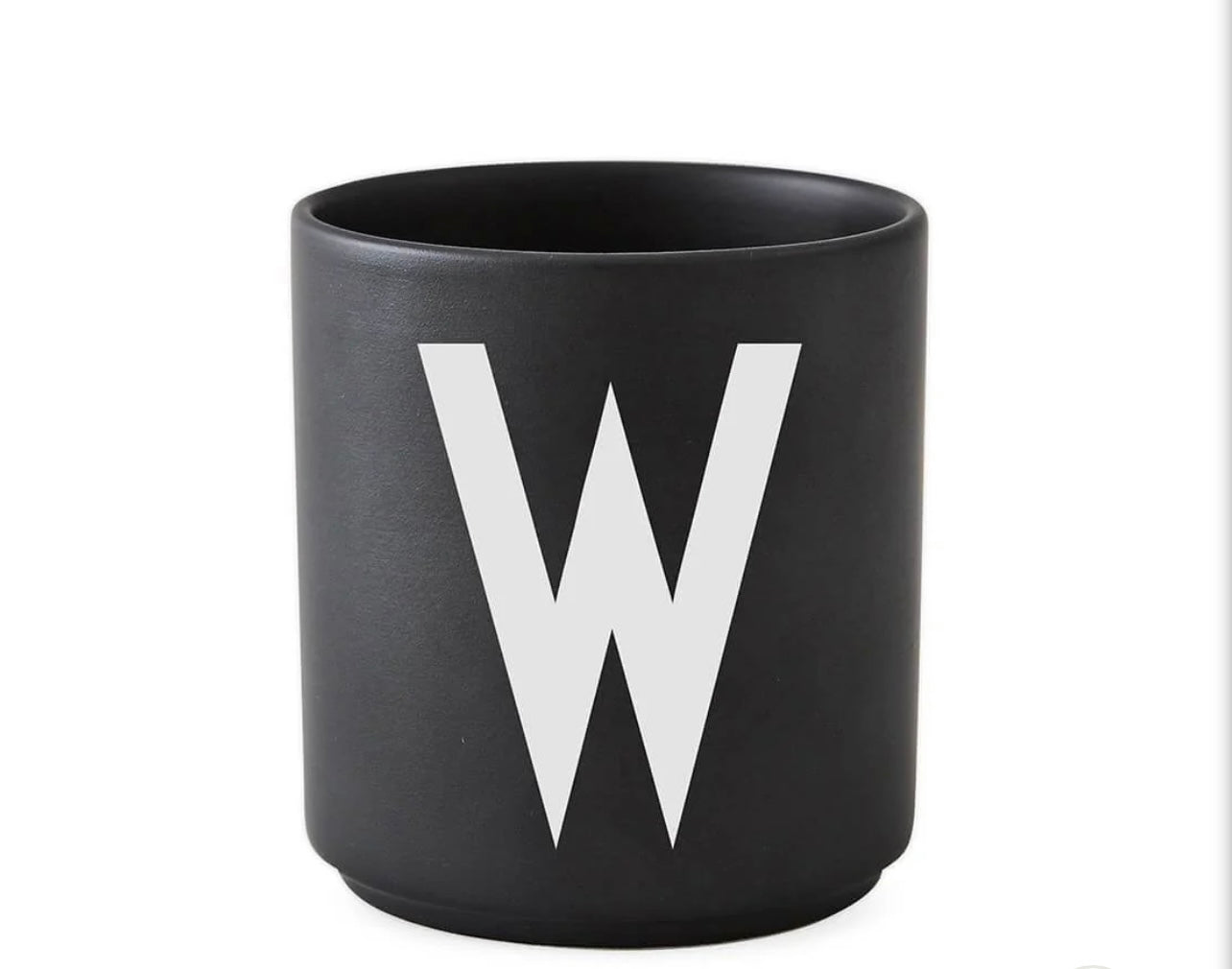 Design Letters Porcelain Cup Black Matte
