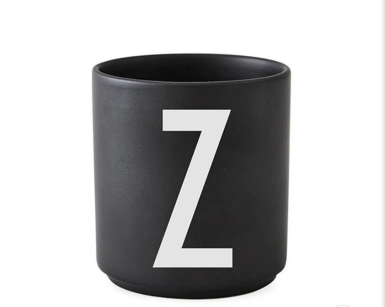 Design Letters Porcelain Cup Black Matte
