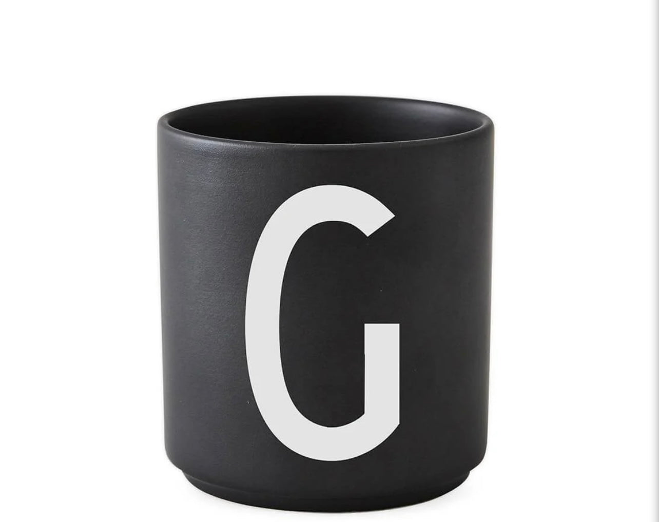 Design Letters Porcelain Cup Black Matte