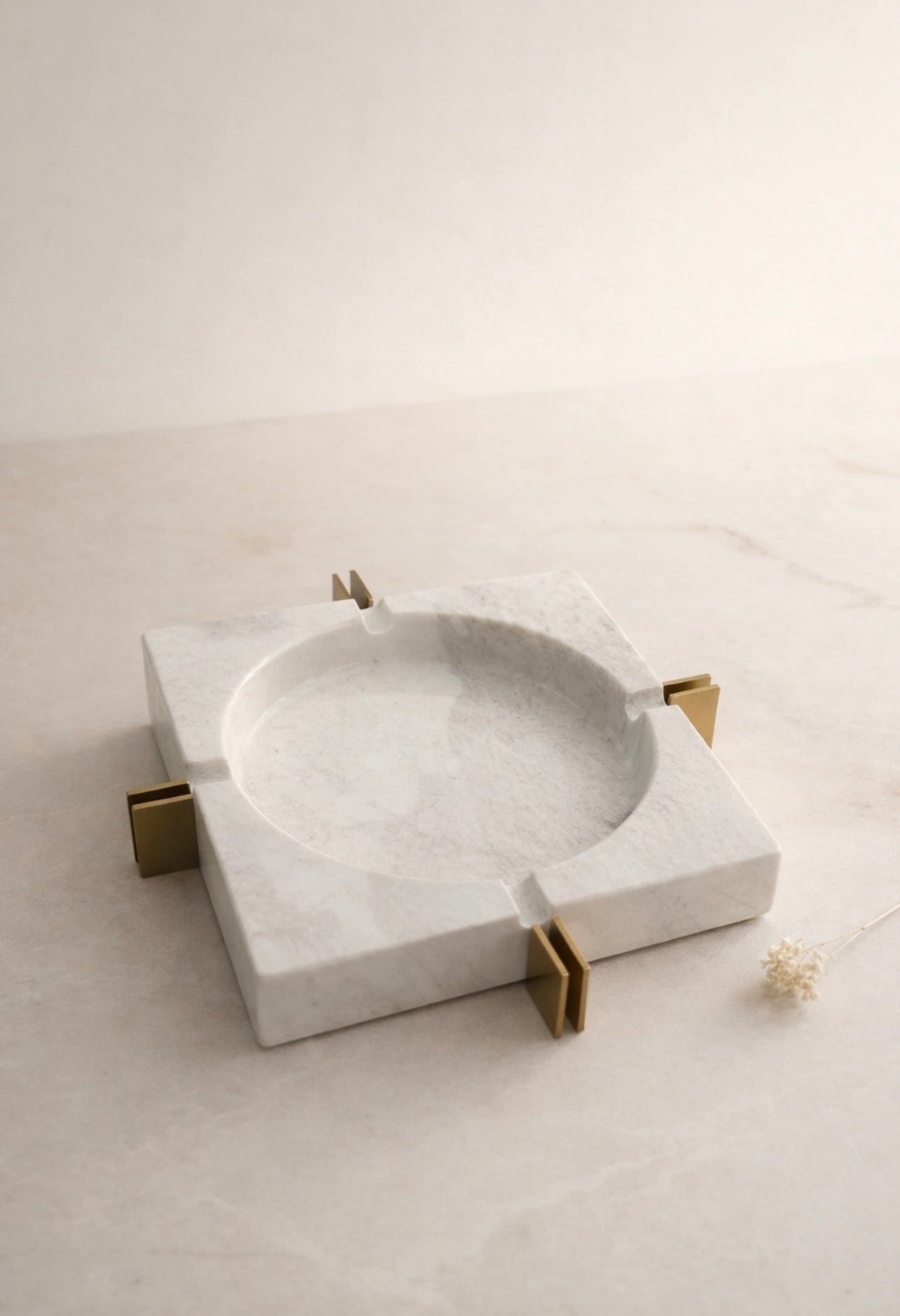 Marble Ashtray with a Stand