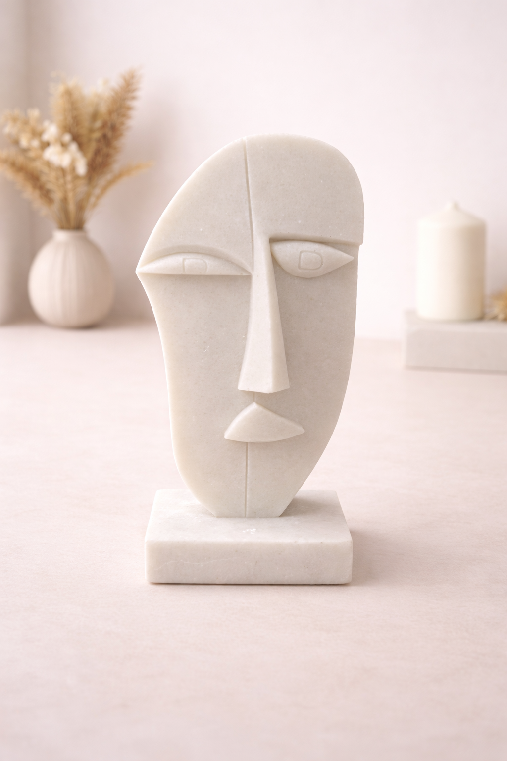 Abstract Face Sculpture – Split Face