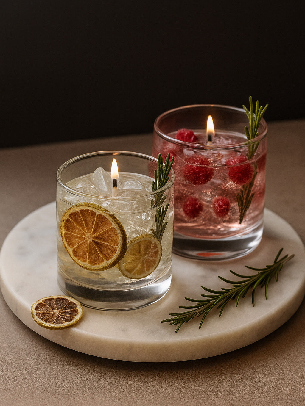 Scented Gin Tonic ice candle