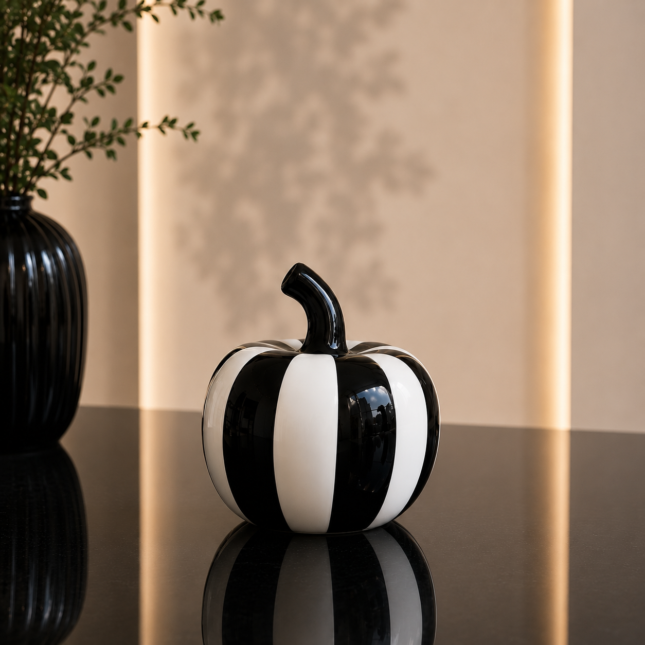 Modern Striped Apple Decor