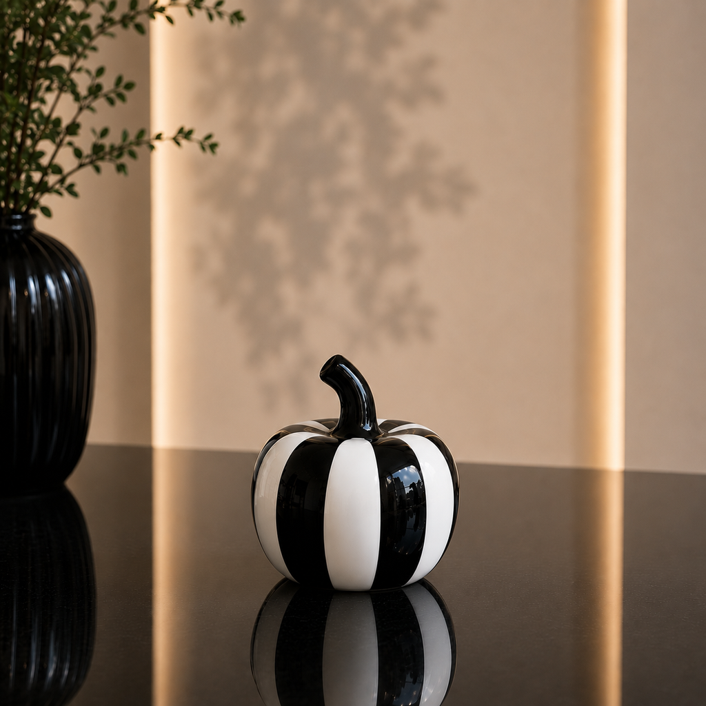 Modern Striped Apple Decor