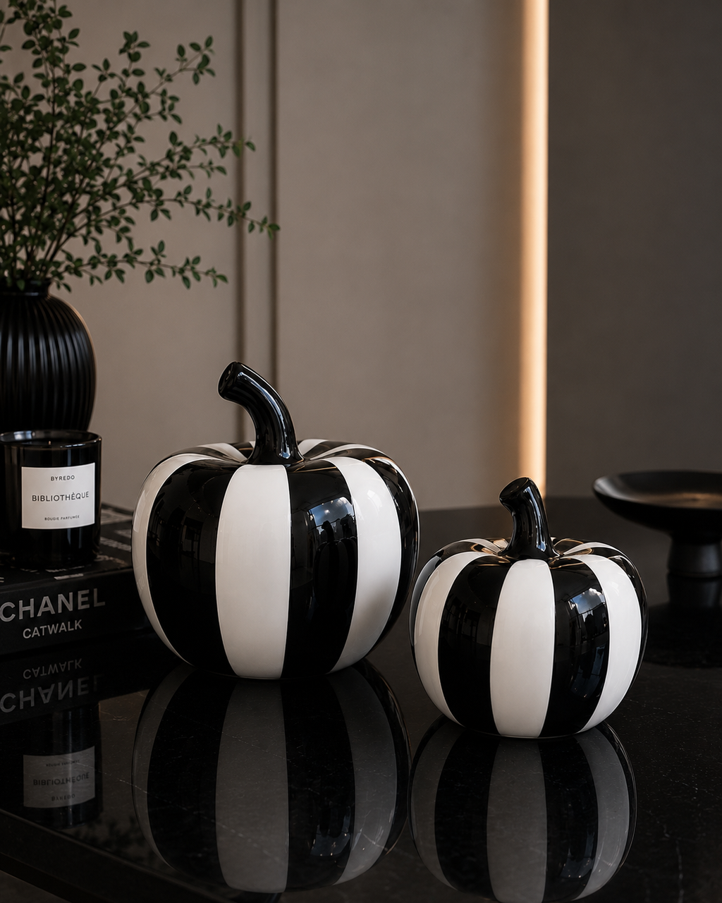 Modern Striped Apple Decor
