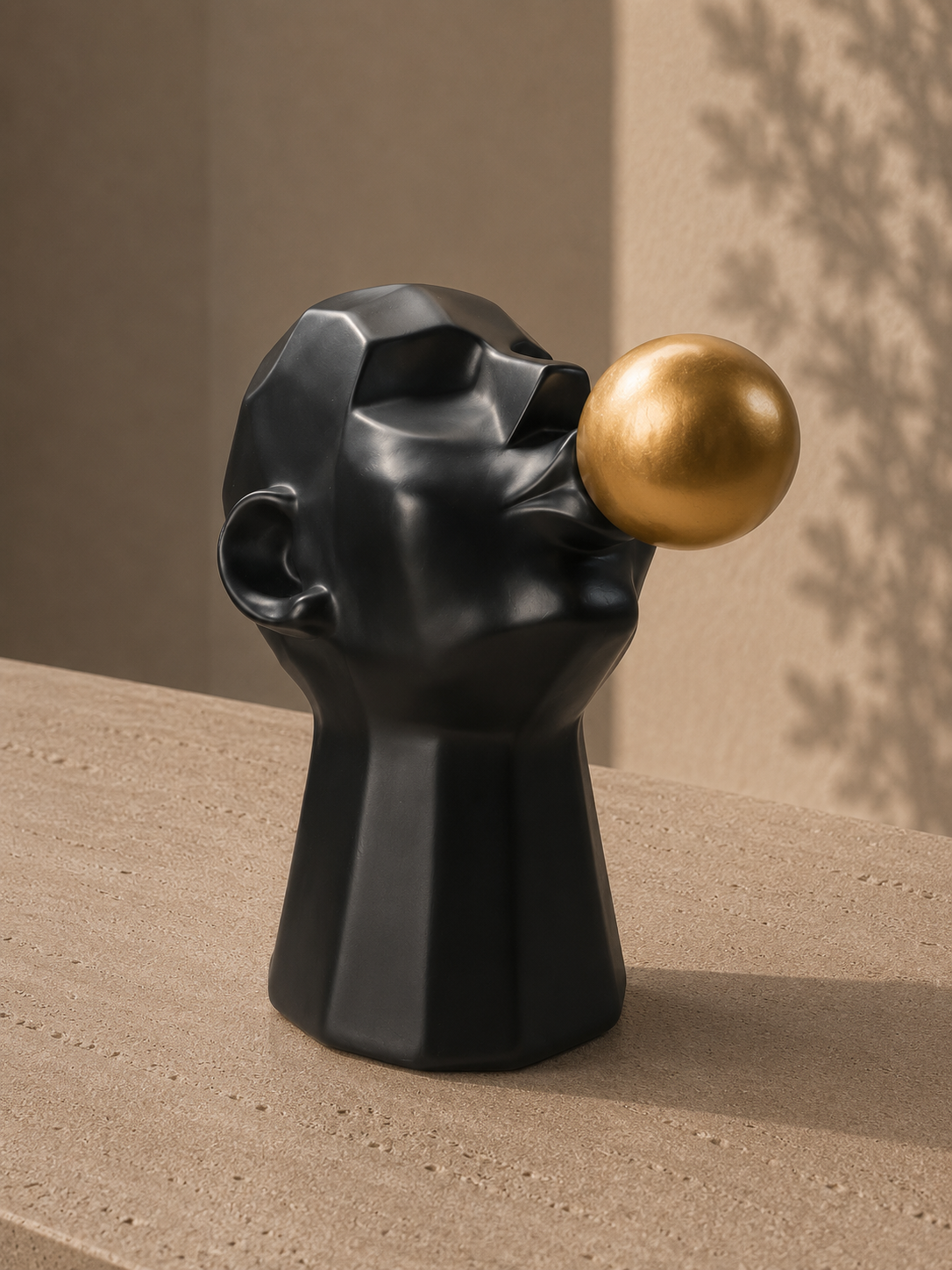 Bubble Face Sculpture
