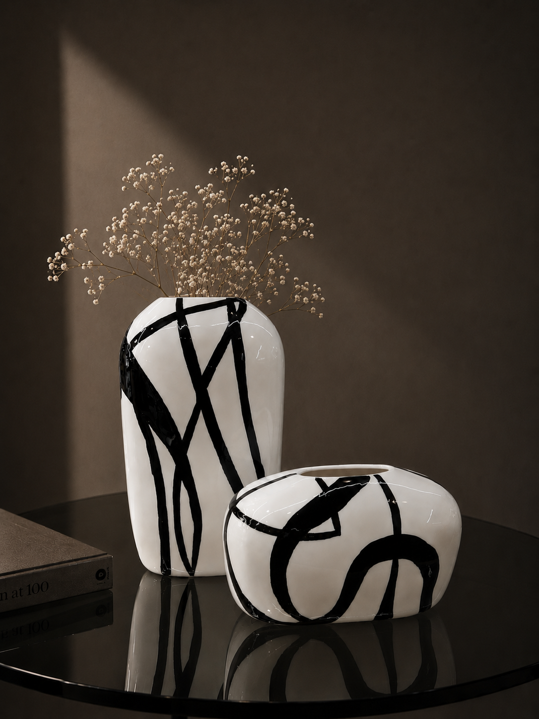 Black & White Art Vase