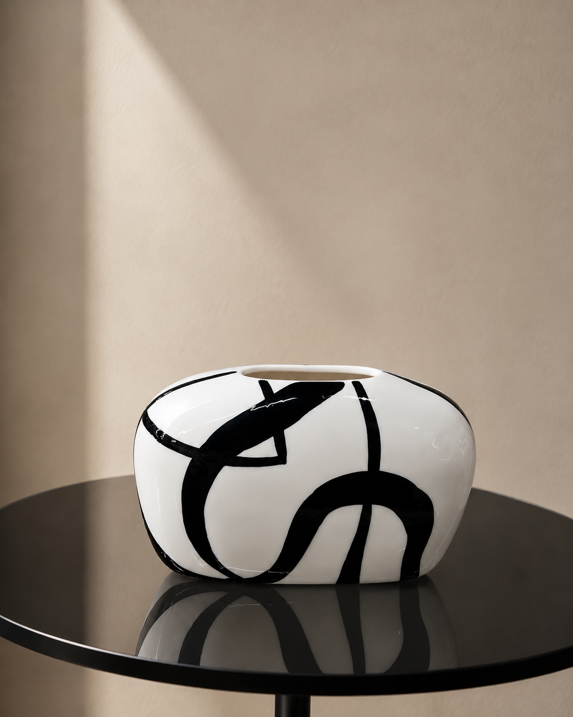 Black & White Art Vase